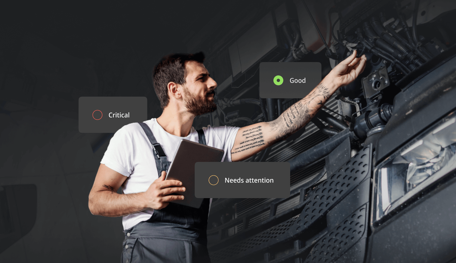 Work order management software for trucks