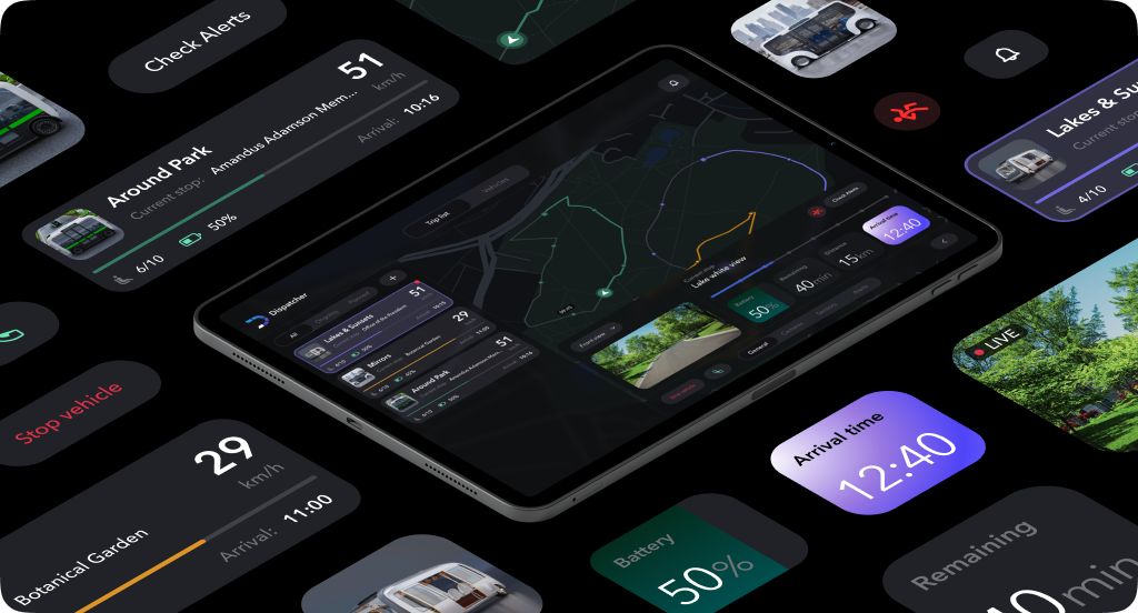 Feature-rich dispatch system for tablets